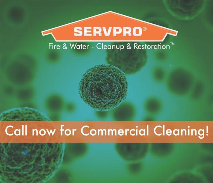 a graphic that says call now for commercial cleaning