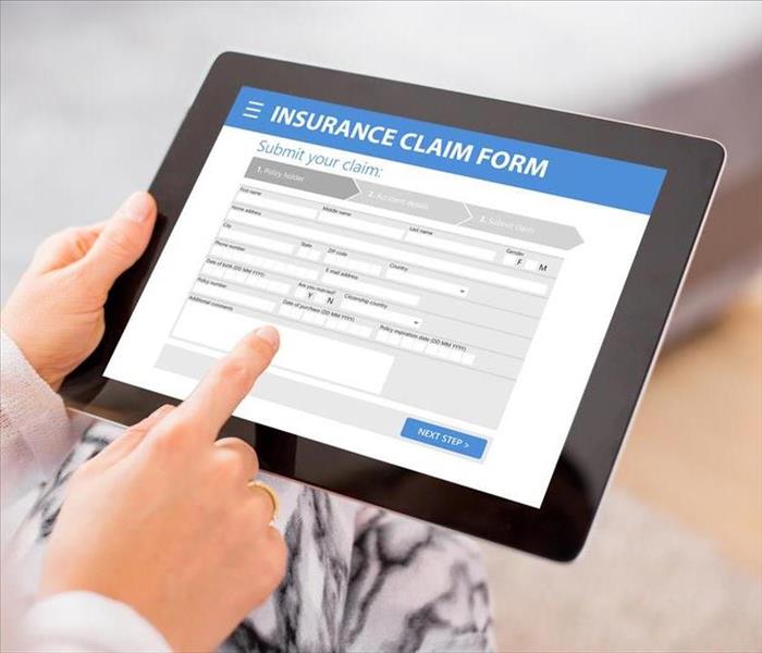 Electronic insurance claim form